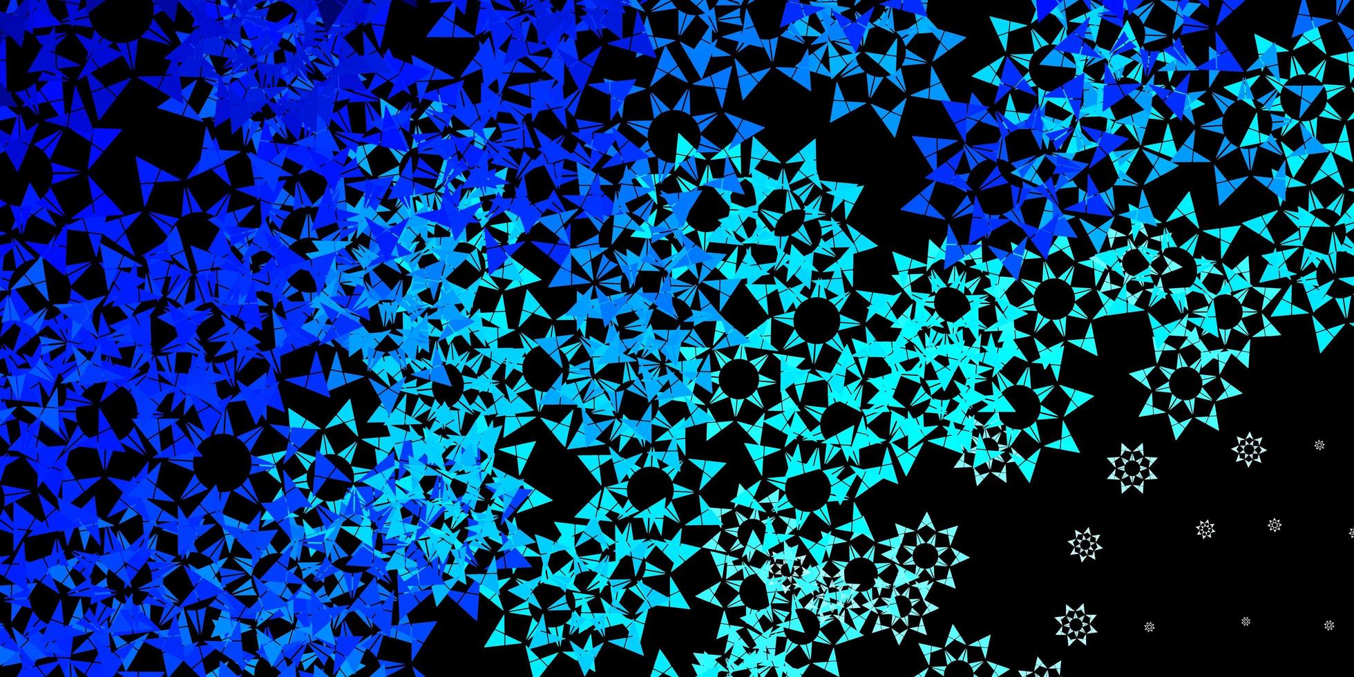 mörkblå vektor bakgrund med linjer trianglar