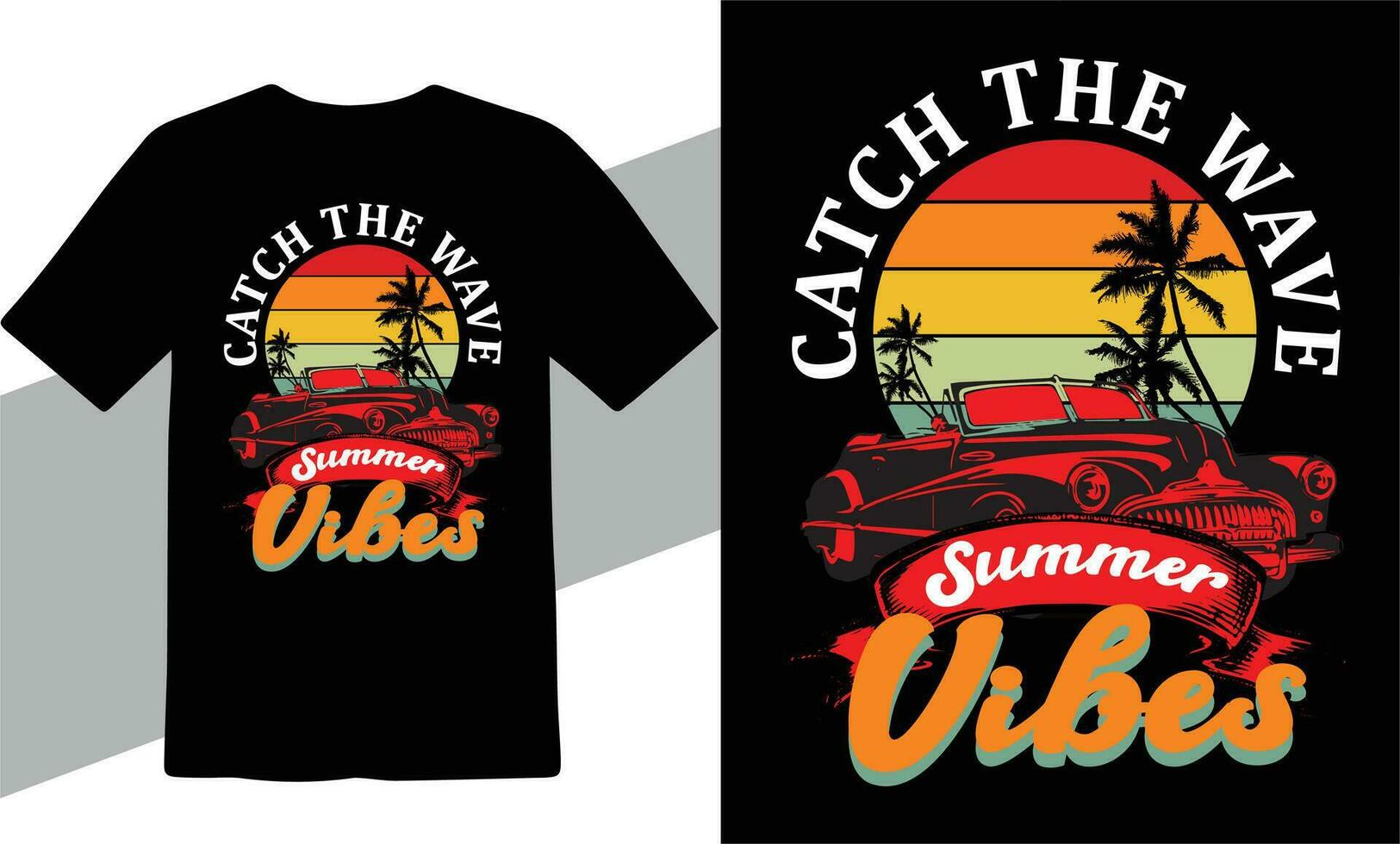 Sommer- T-Shirt Design, T-Shirt Design Vektor kostenlos herunterladen