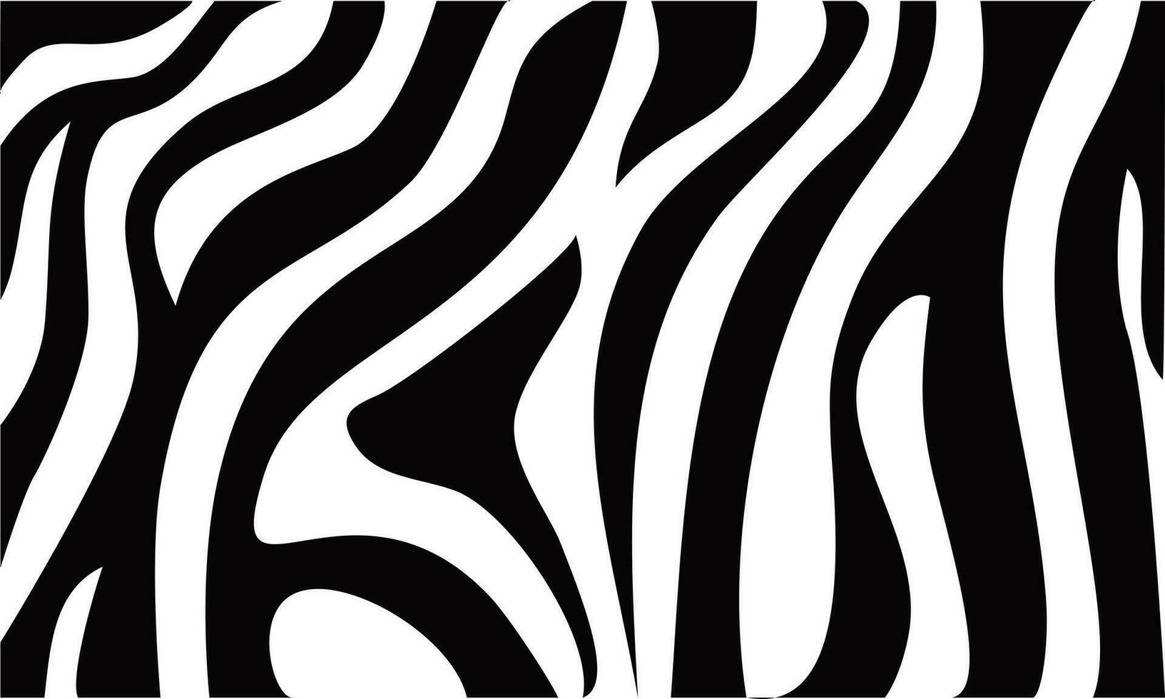 realistisch abstrakt Zebra Haut Muster Vektor Illustration