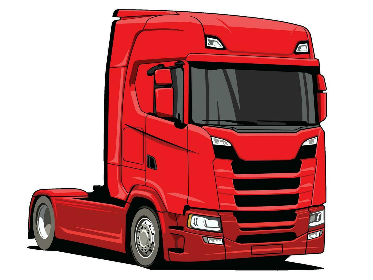 schwer LKW Illustration Vektor Design