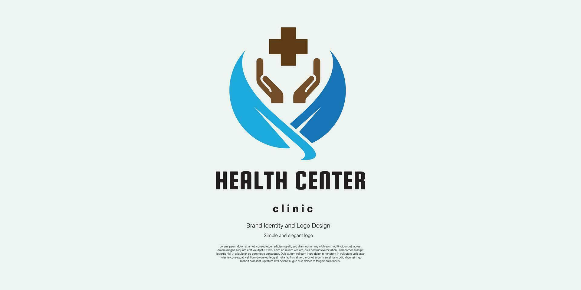 Gesundheit Center zum Logo Design und branding oder medizinisch Idee vektor