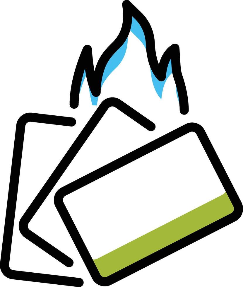 Karten Feuer Vektor Illustration auf ein hintergrund.premium Qualität symbole.vektor Symbole zum Konzept und Grafik Design.