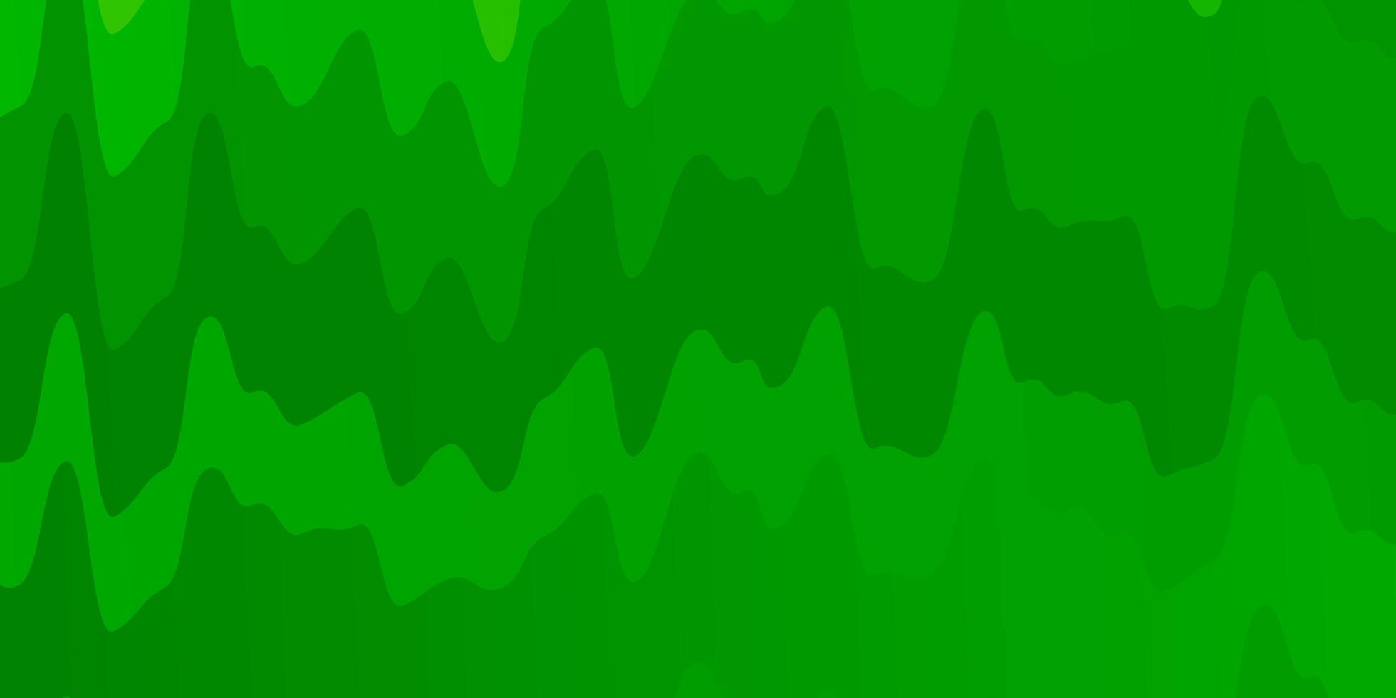 hellgrün-gelber Vektorhintergrund mit gebogenen Linien, bunter Illustration, die aus Kurvenmuster für Broschüren besteht vektor