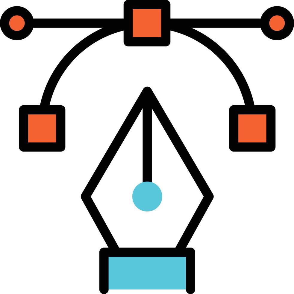 bezier vektorillustration på en background.premium kvalitet symbols.vector ikoner för koncept och grafisk design. vektor