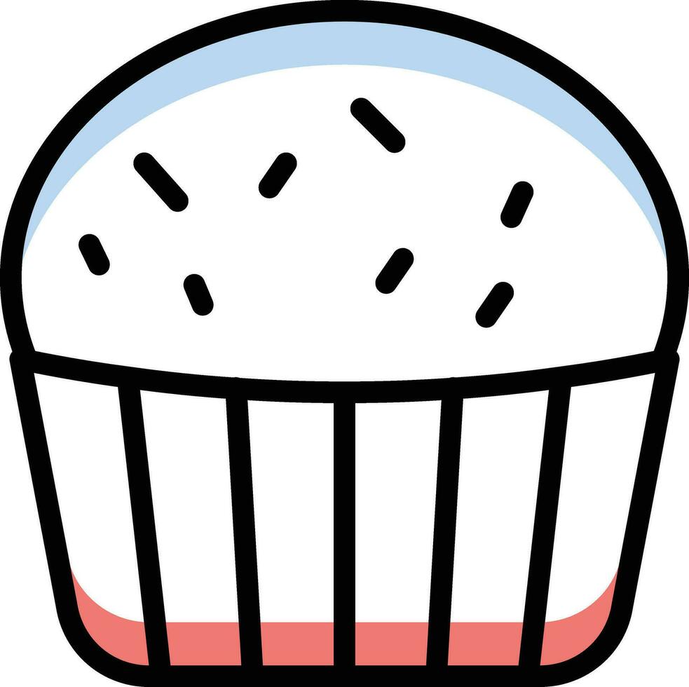 muffin vektor illustration på en bakgrund. premium kvalitet symbols.vector ikoner för koncept och grafisk design.