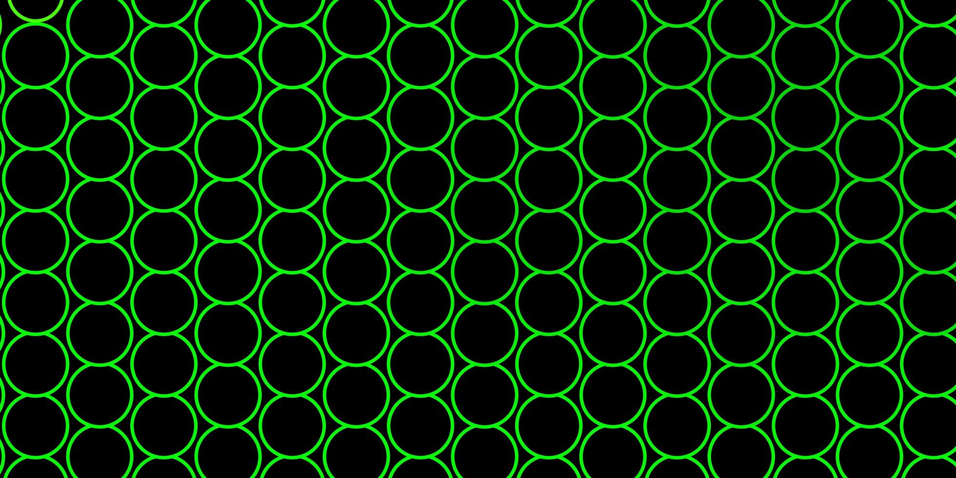 dunkelgrüner Vektorhintergrund mit Kreisen funkeln abstrakte Illustration mit bunten Tropfen neue Vorlage für Ihr Markenbuch vektor
