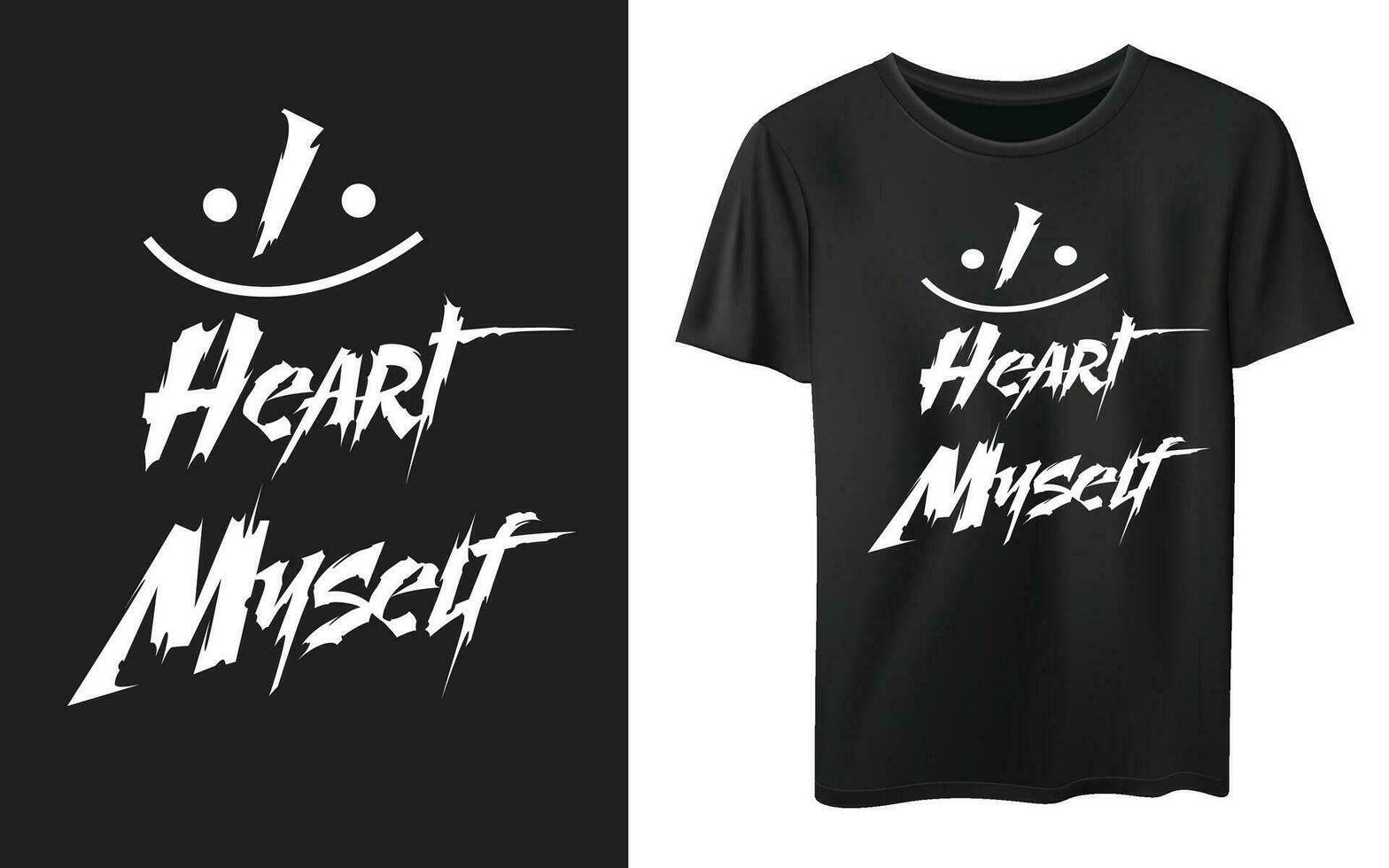 ich Herz meine selbst Typografie Grafik Design, zum T-Shirt Drucke, Vektor Illustration