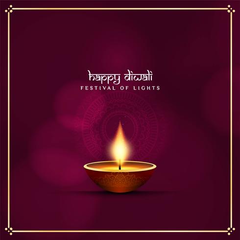 Abstrakt religiös Happy Diwali dekorativ bakgrund vektor