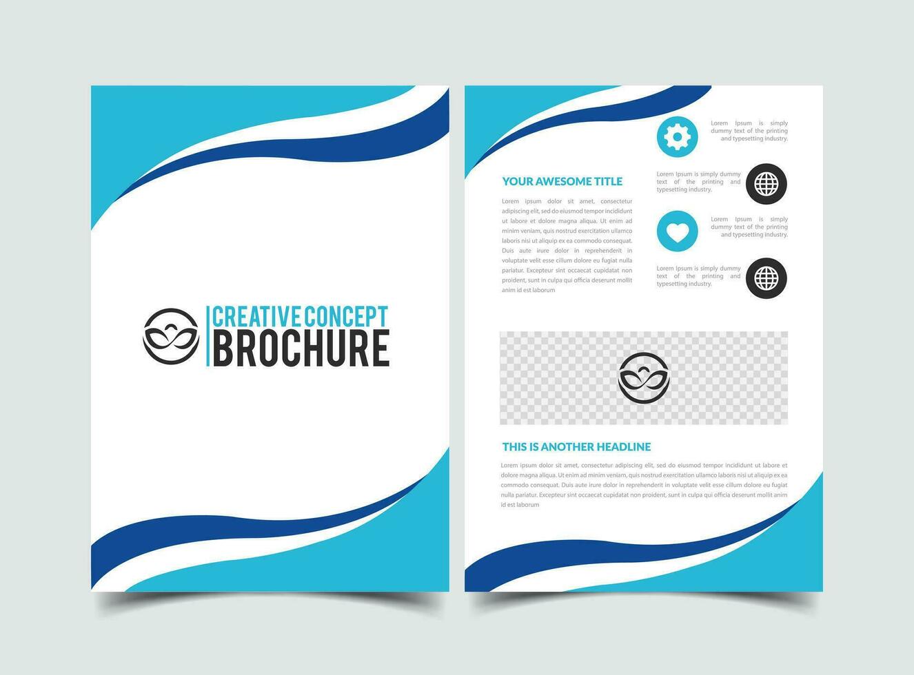 vektor modern kreativ företag abstrakt broschyr mall