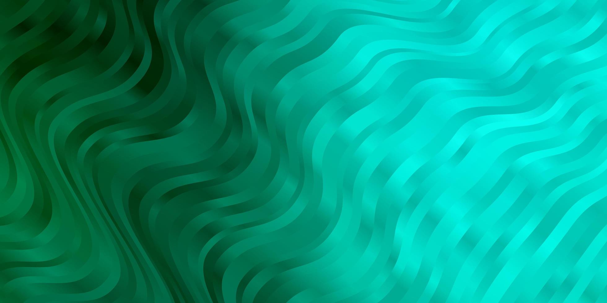 ljusgrön vektorlayout med cirkulär båge abstrakt illustration med bandy gradient linjer mönster för reklamannonser vektor