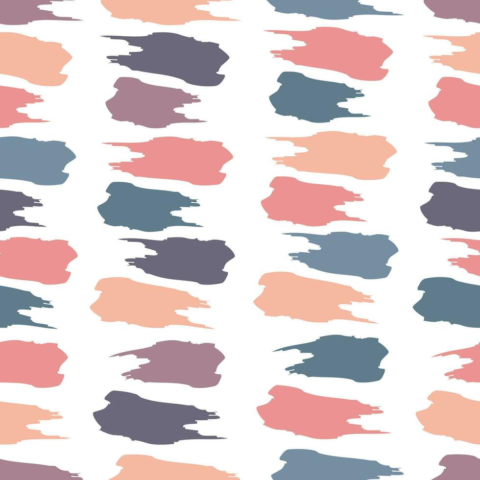 nahtlos abstrakt Muster mit farbig Schlaganfälle auf ein Weiß Hintergrund. drucken zum Kleidung, Tischdecken, Tapeten vektor