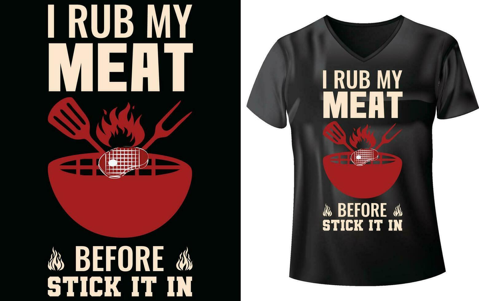 bbq fest t-shirt design vektor