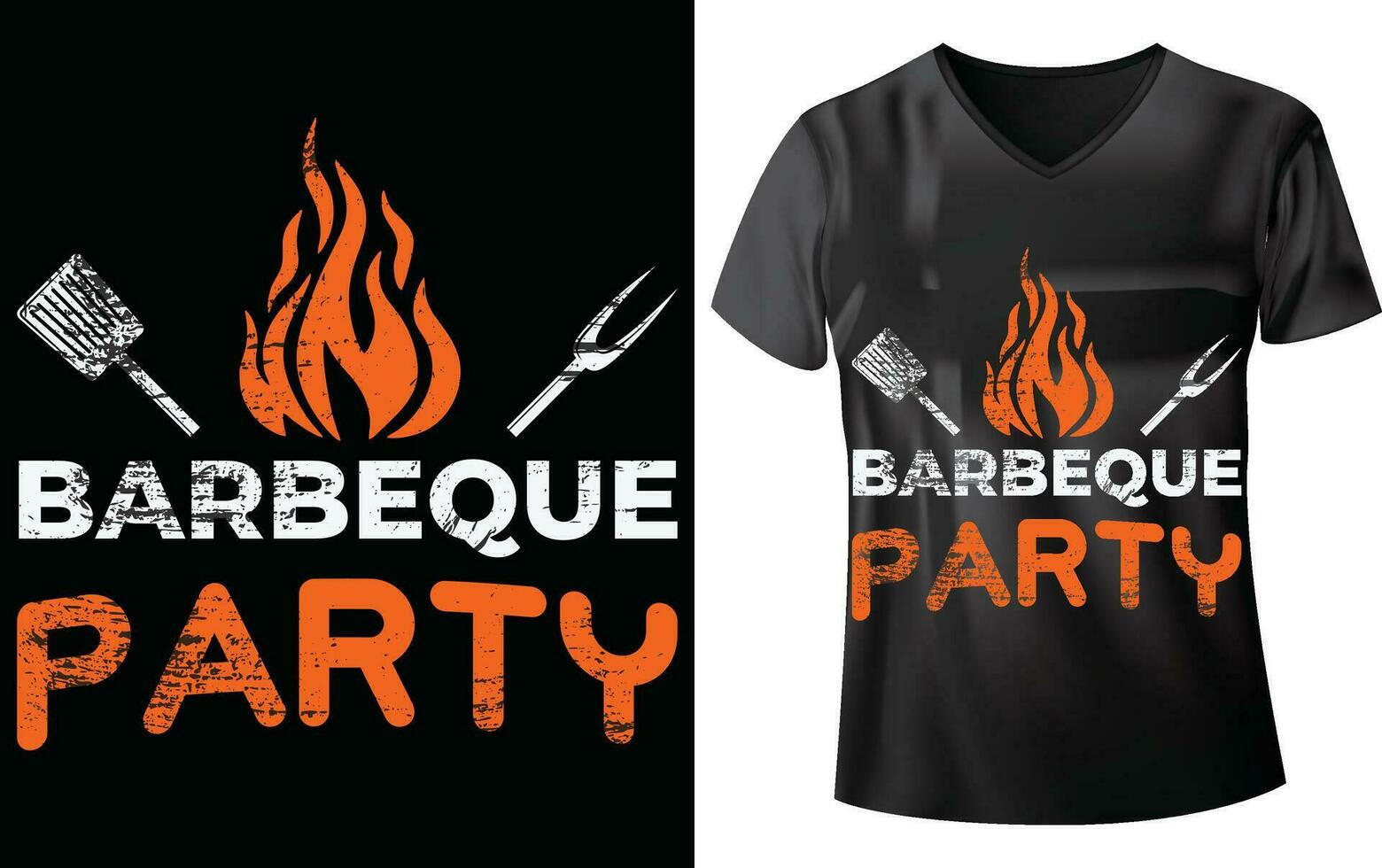 bbq fest t-shirt design vektor