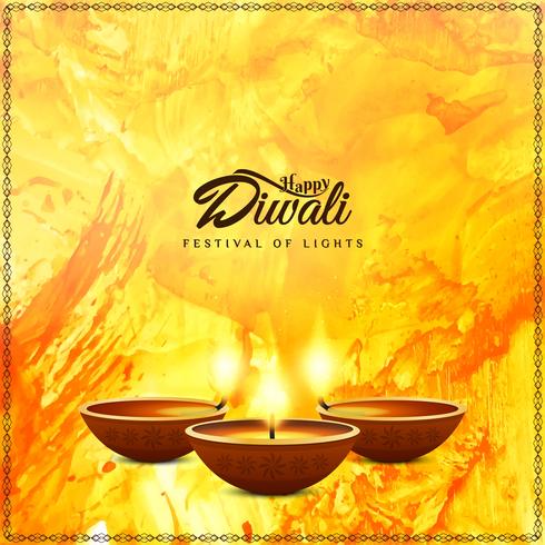 Abstrakt Glad Diwali religiös bakgrund vektor