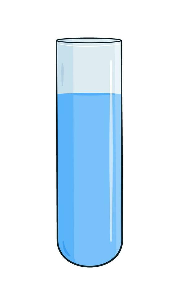 Prüfung Tube mit Flüssigkeit vektor