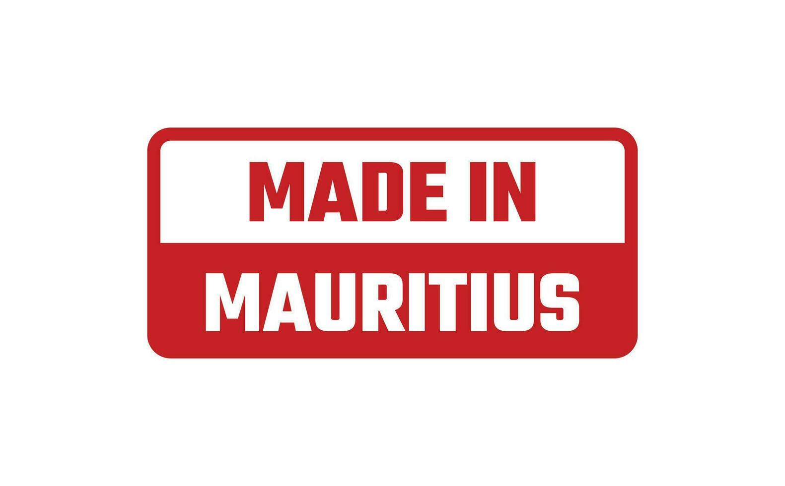 gemacht im Mauritius Gummi Briefmarke vektor