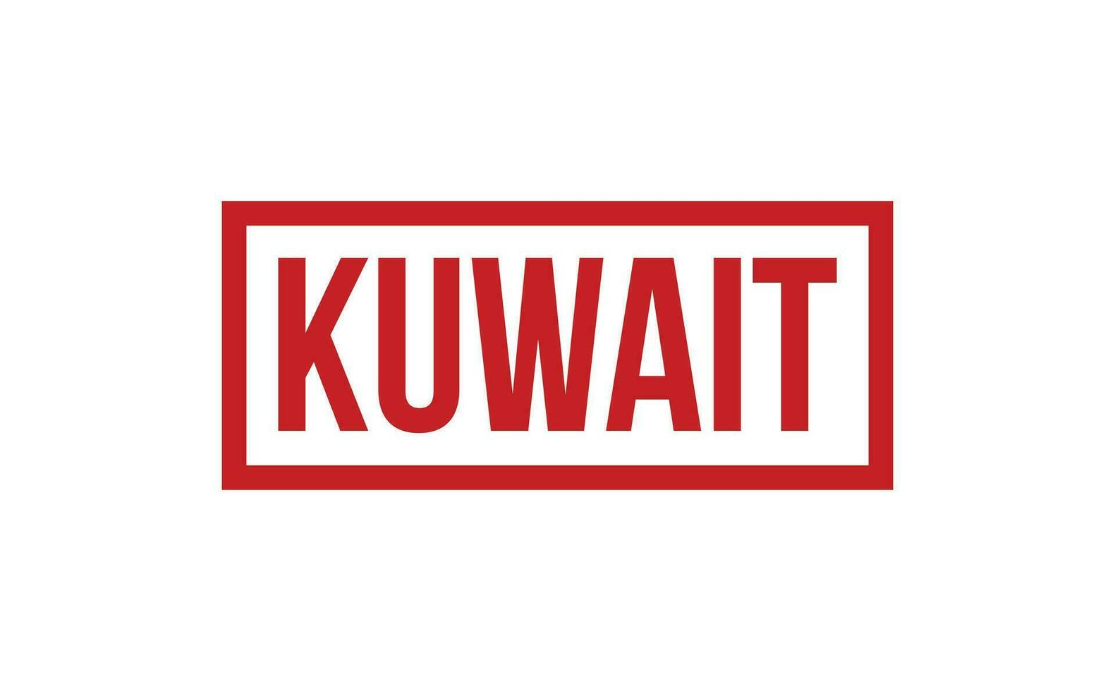 Kuwait Gummi Briefmarke Siegel Vektor