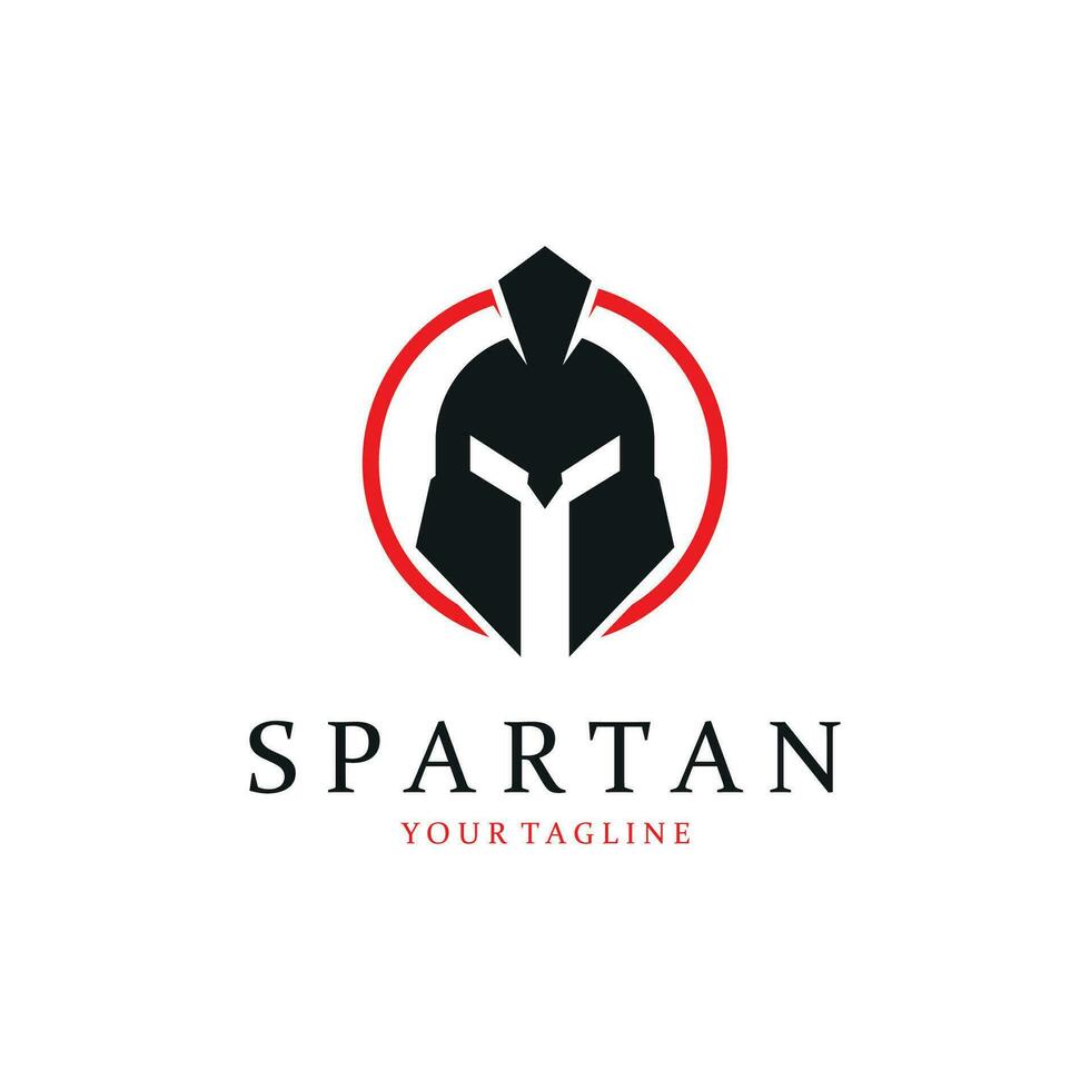 spartanisch Helm kreativ Logo Symbol vektor