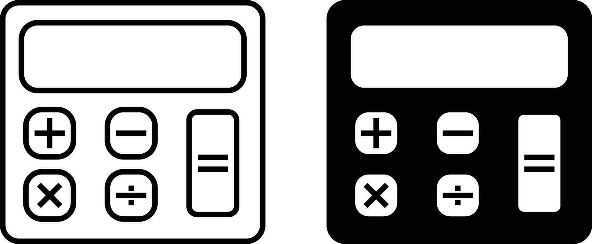 Taschenrechner Symbol Blatt, einfach modisch eben Stil Linie und solide isoliert Vektor Illustration auf Weiß Hintergrund. zum Apps, Logo, Webseiten, Symbol , ui, ux, Grafik und Netz Design. eps 10.