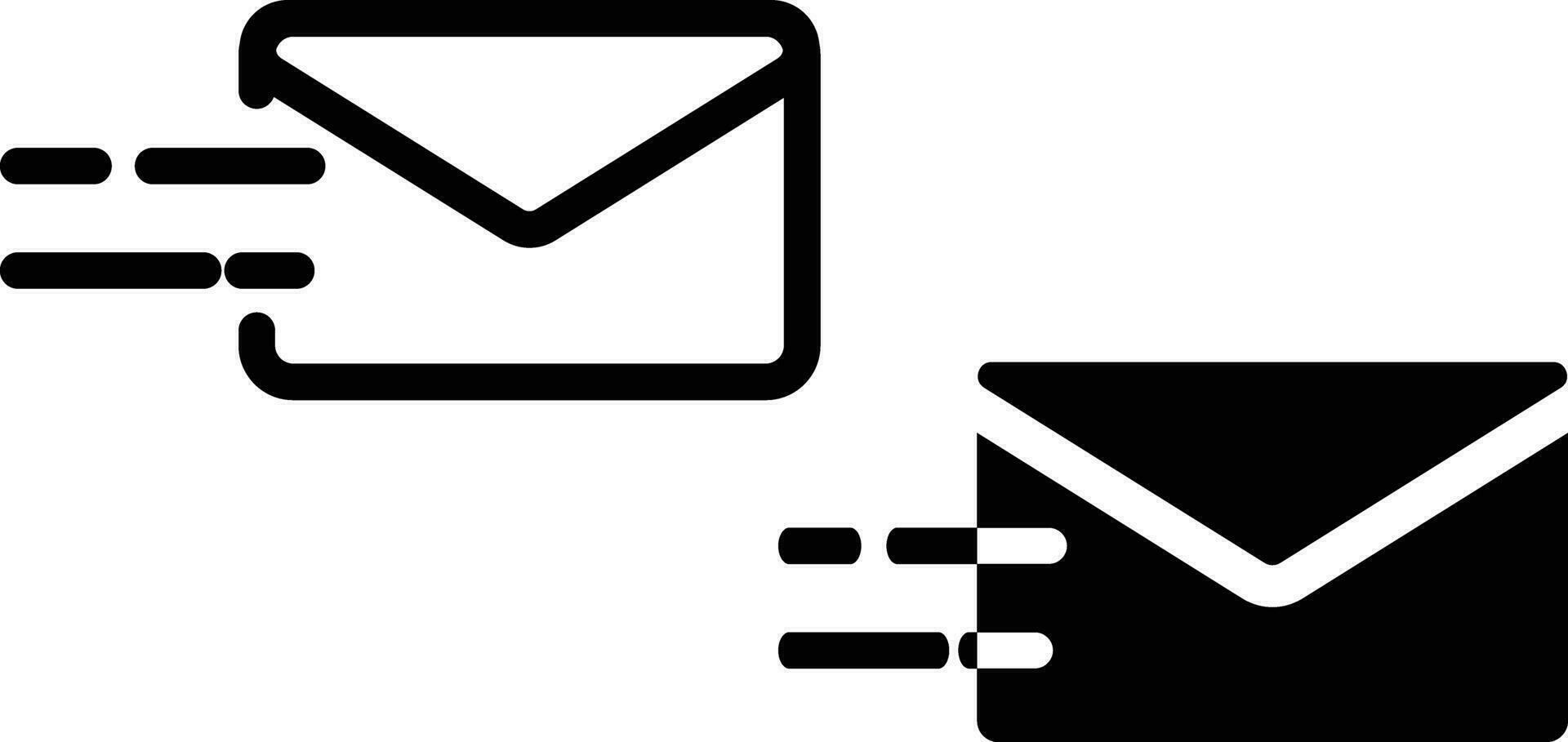 Email Symbol Blatt, einfach modisch eben Stil Linie und solide isoliert Vektor Illustration auf Weiß Hintergrund. zum Apps, Logo, Webseiten, Symbol , ui, ux, Grafik und Netz Design. eps 10.