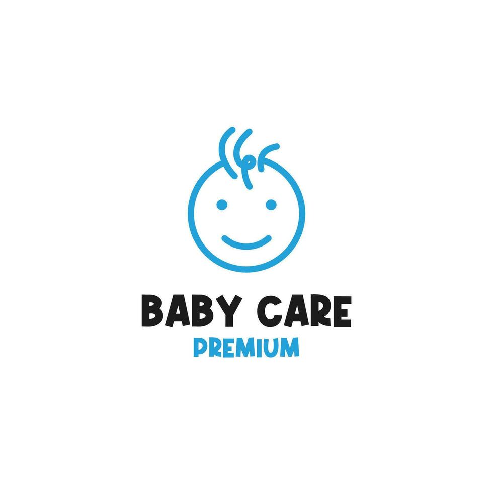 Baby Pflege Logo Design Konzept Vektor Illustration Symbol Symbol