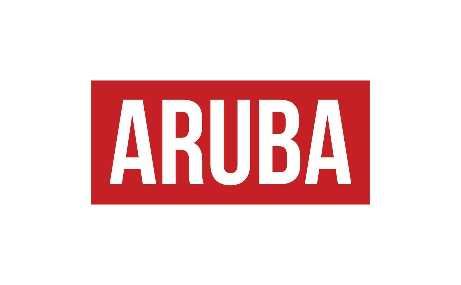 Aruba Gummi Briefmarke Siegel Vektor