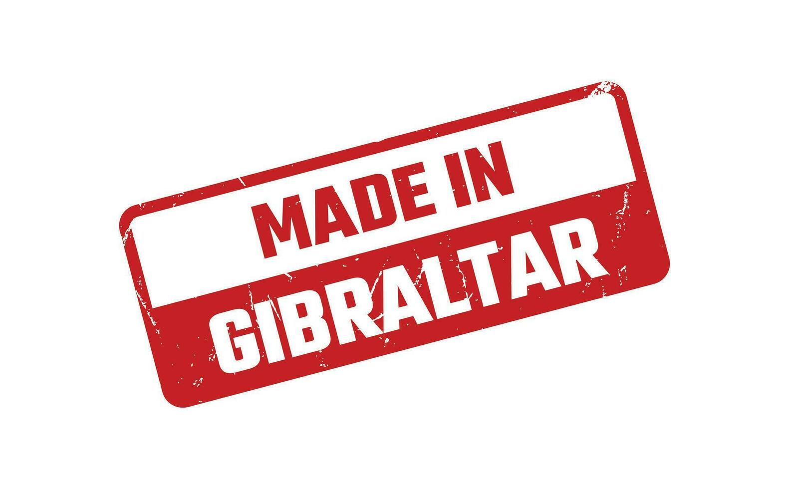 gemacht im Gibraltar Gummi Briefmarke vektor