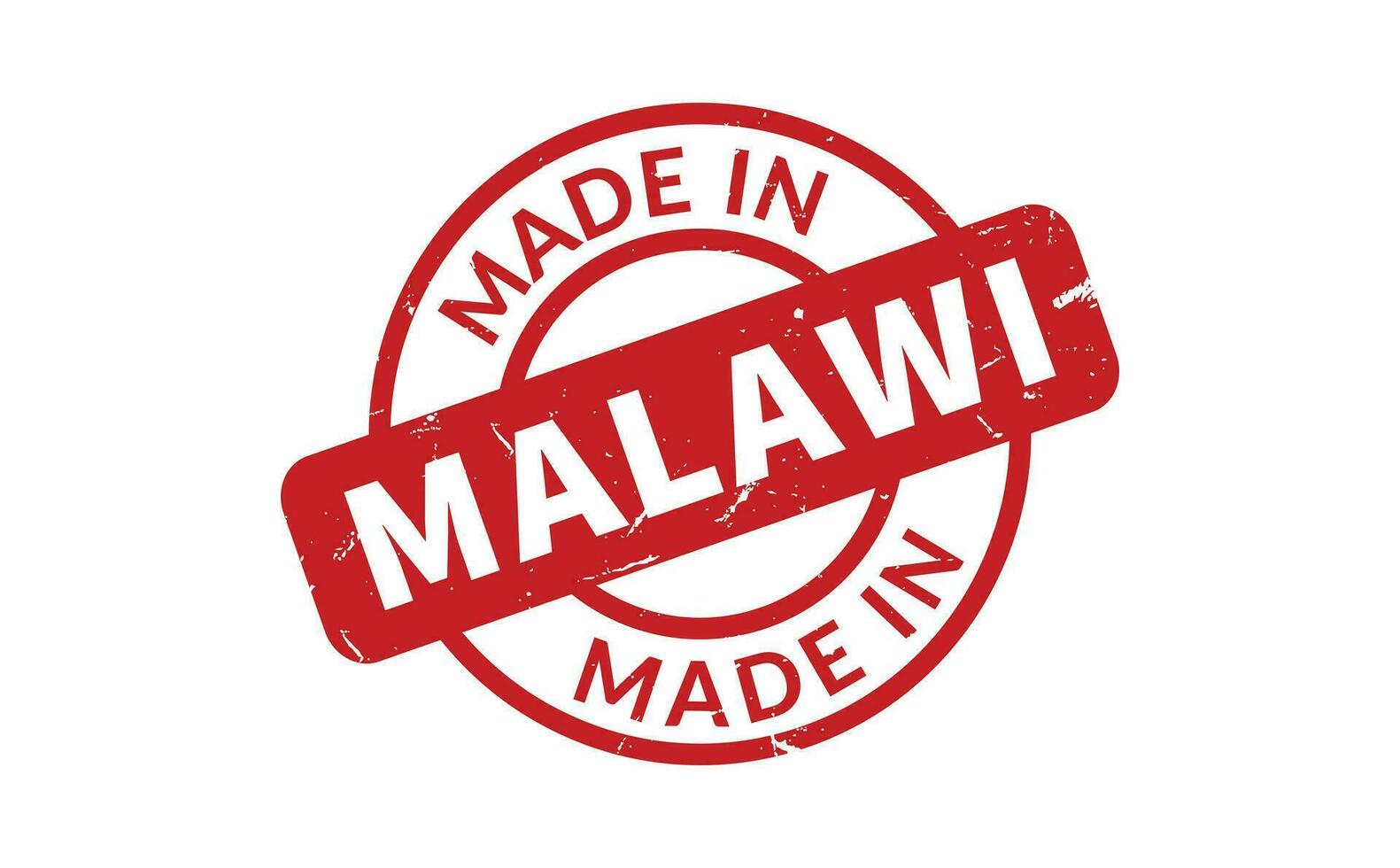 gemacht im Malawi Gummi Briefmarke vektor