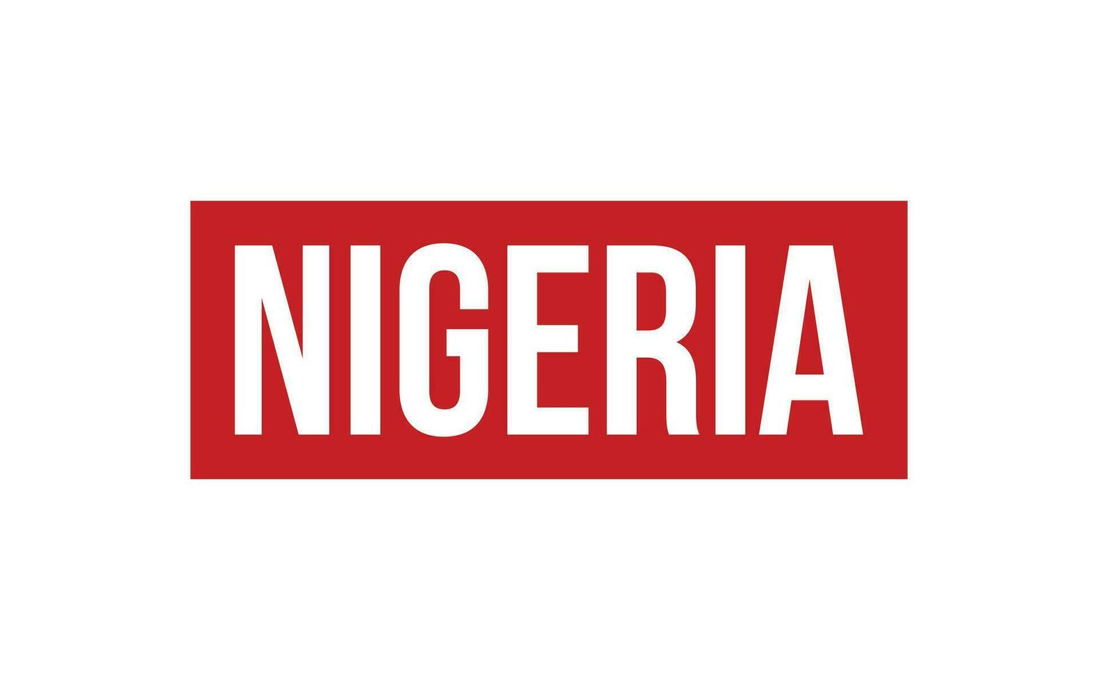 Nigeria Gummi Briefmarke Siegel Vektor