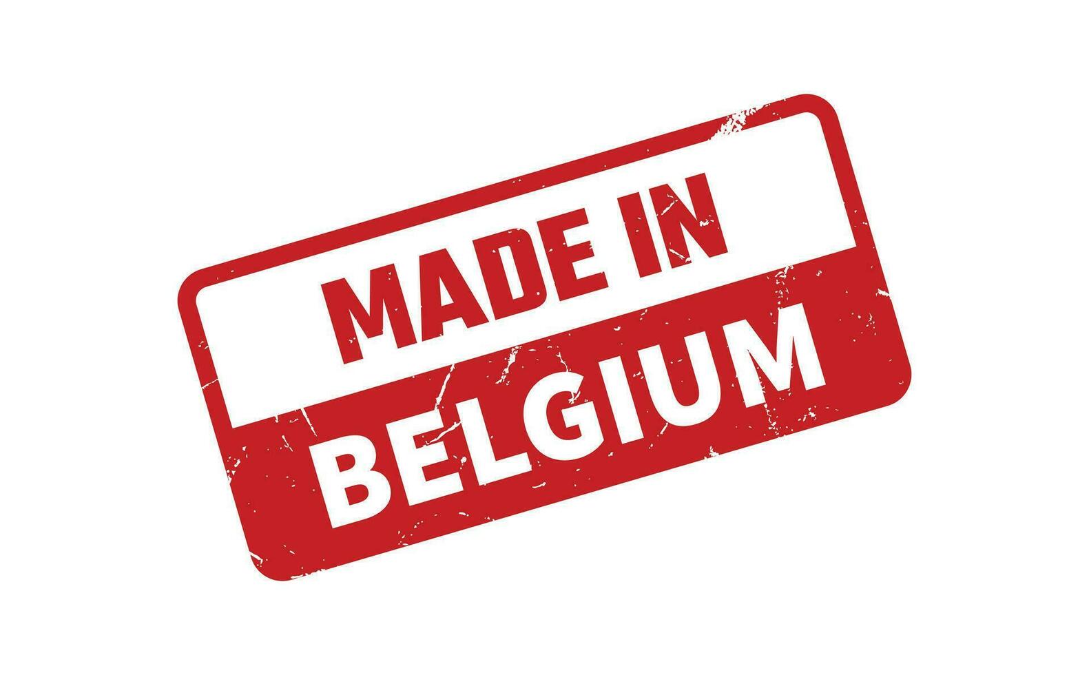 gemacht im Belgien Gummi Briefmarke vektor