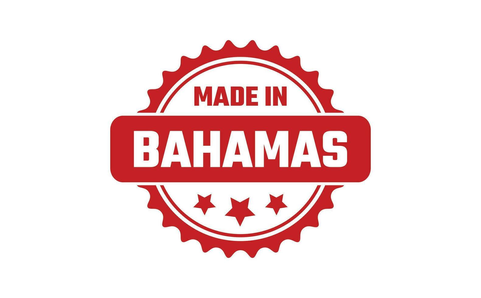 tillverkad i Bahamas sudd stämpel vektor