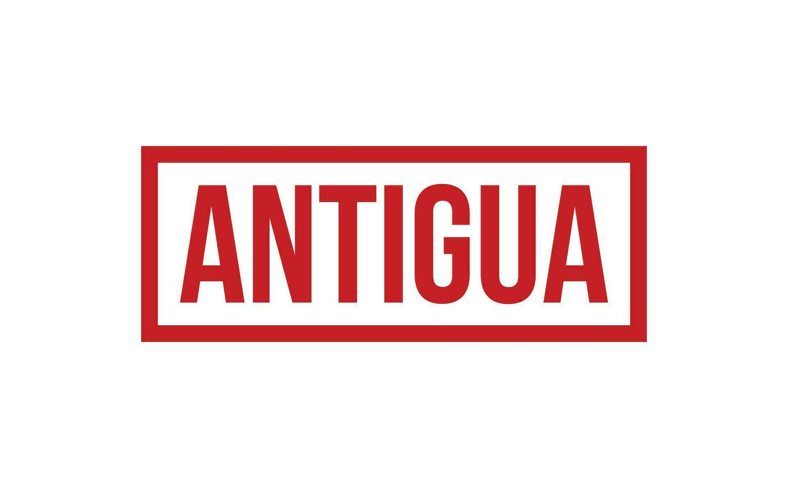 Antigua Gummi Briefmarke Siegel Vektor