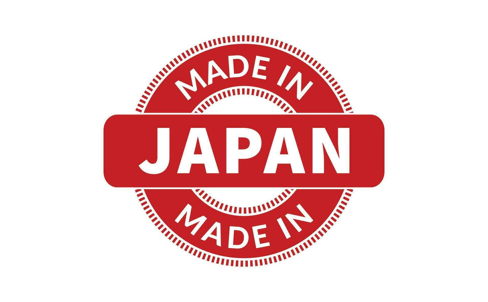 gemacht im Japan Gummi Briefmarke vektor