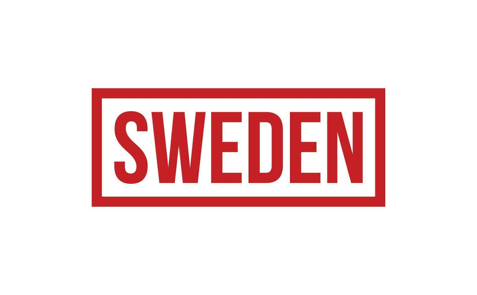 Schweden Gummi Briefmarke Siegel Vektor