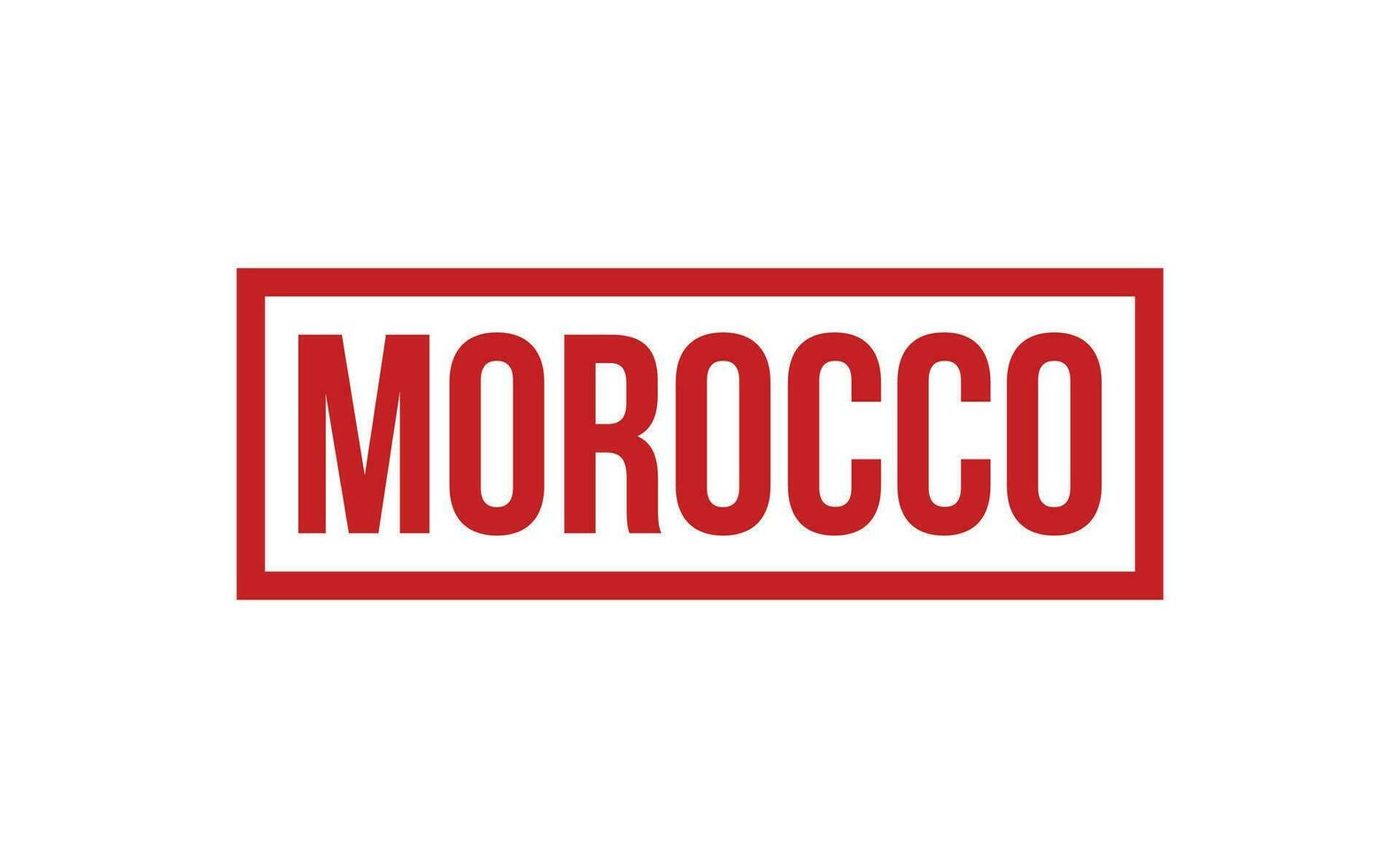 Marokko Gummi Briefmarke Siegel Vektor