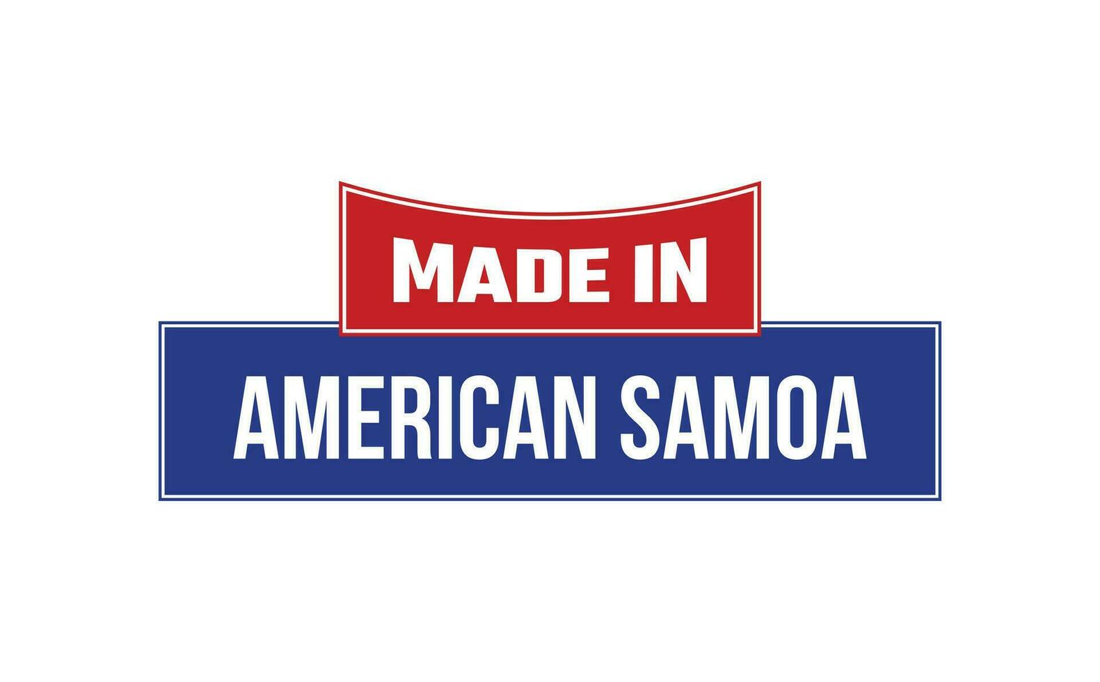 gemacht im amerikanisch Samoa Siegel Vektor