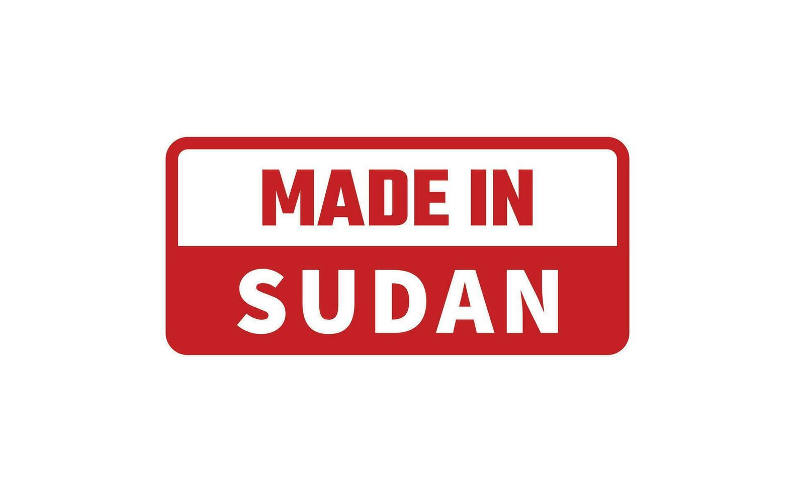 gemacht im Sudan Gummi Briefmarke vektor