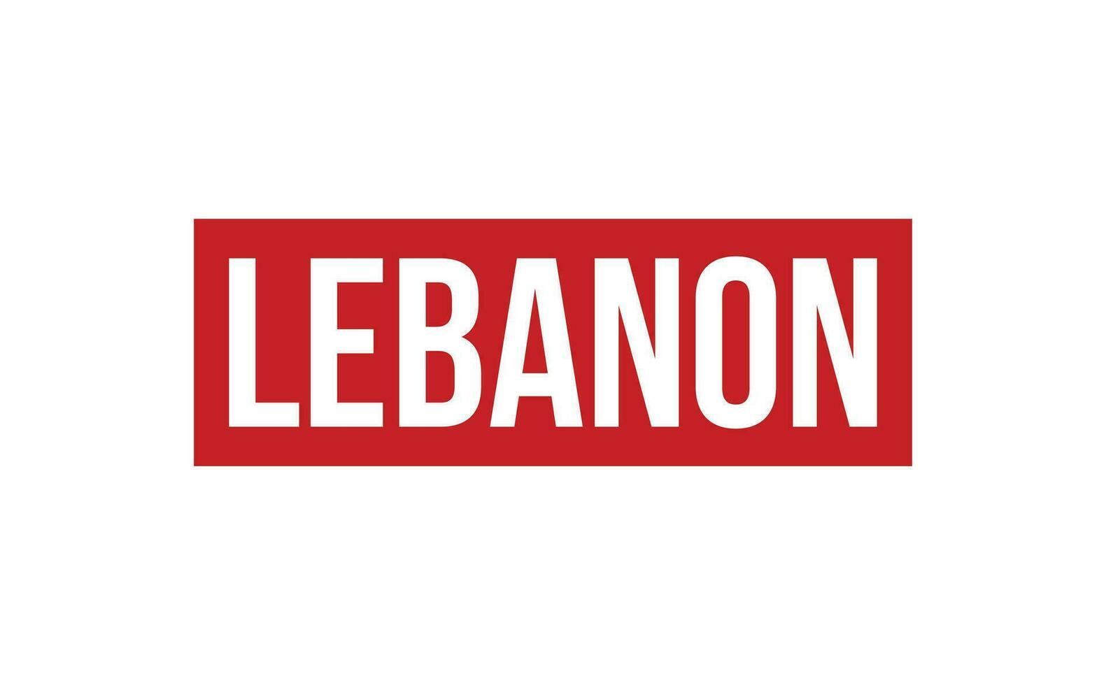 Libanon Gummi Briefmarke Siegel Vektor