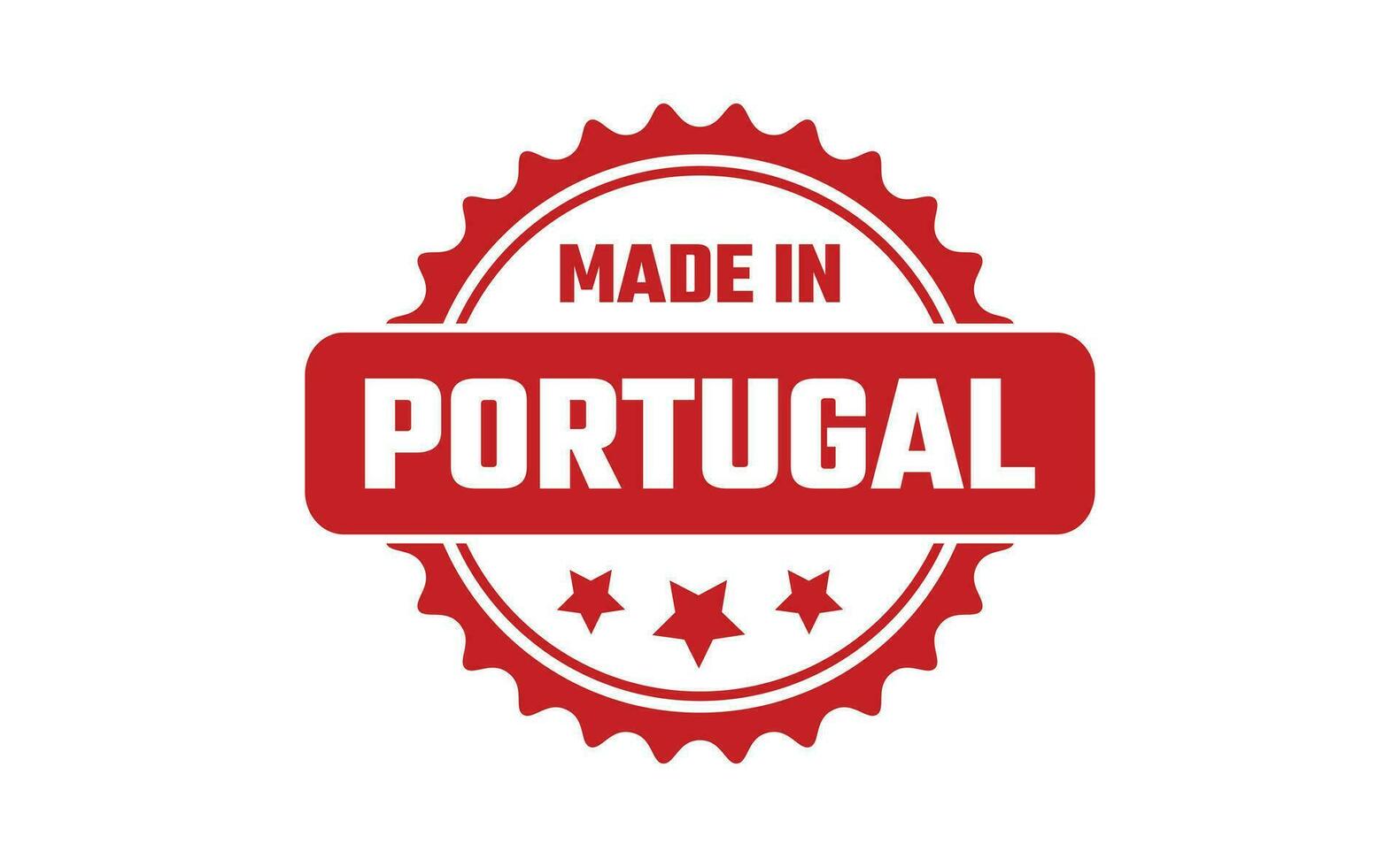 tillverkad i portugal sudd stämpel vektor