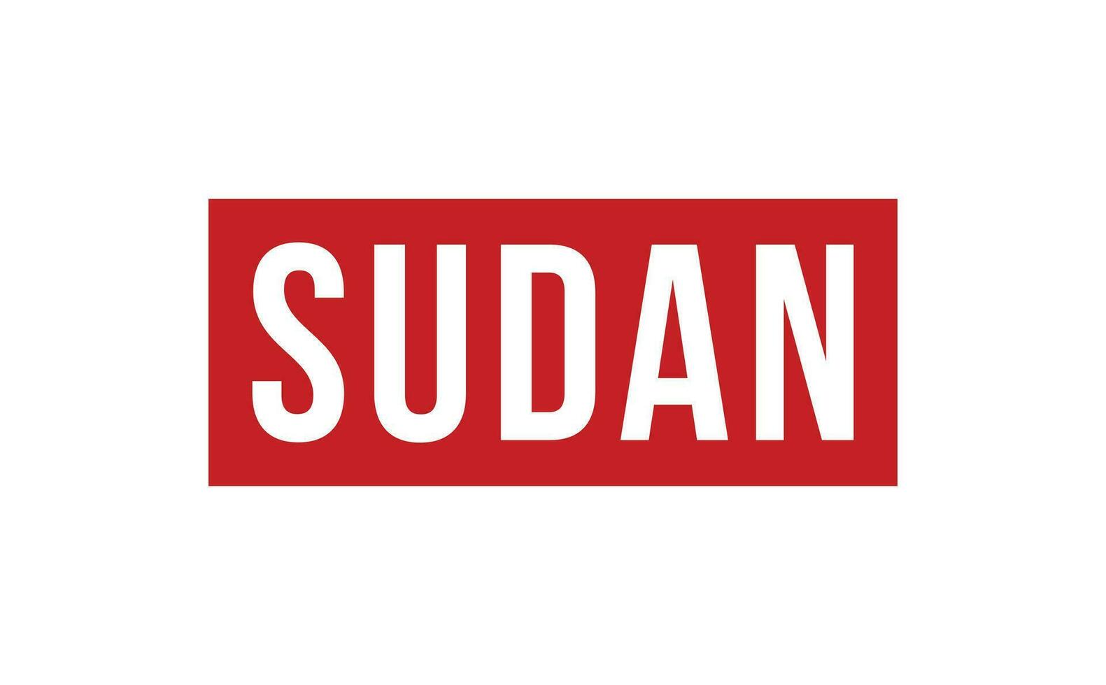 Sudan Gummi Briefmarke Siegel Vektor