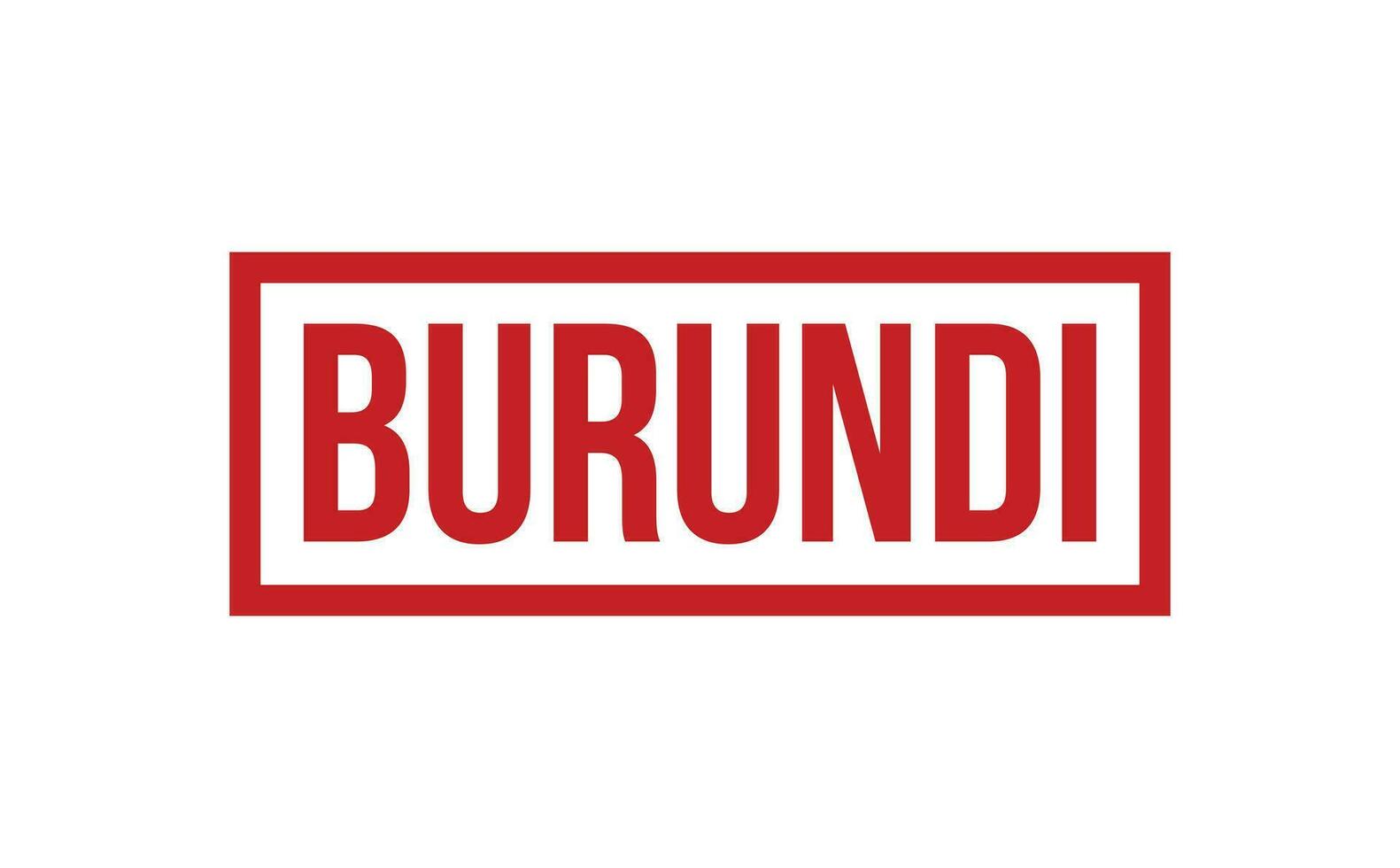 Burundi Gummi Briefmarke Siegel Vektor