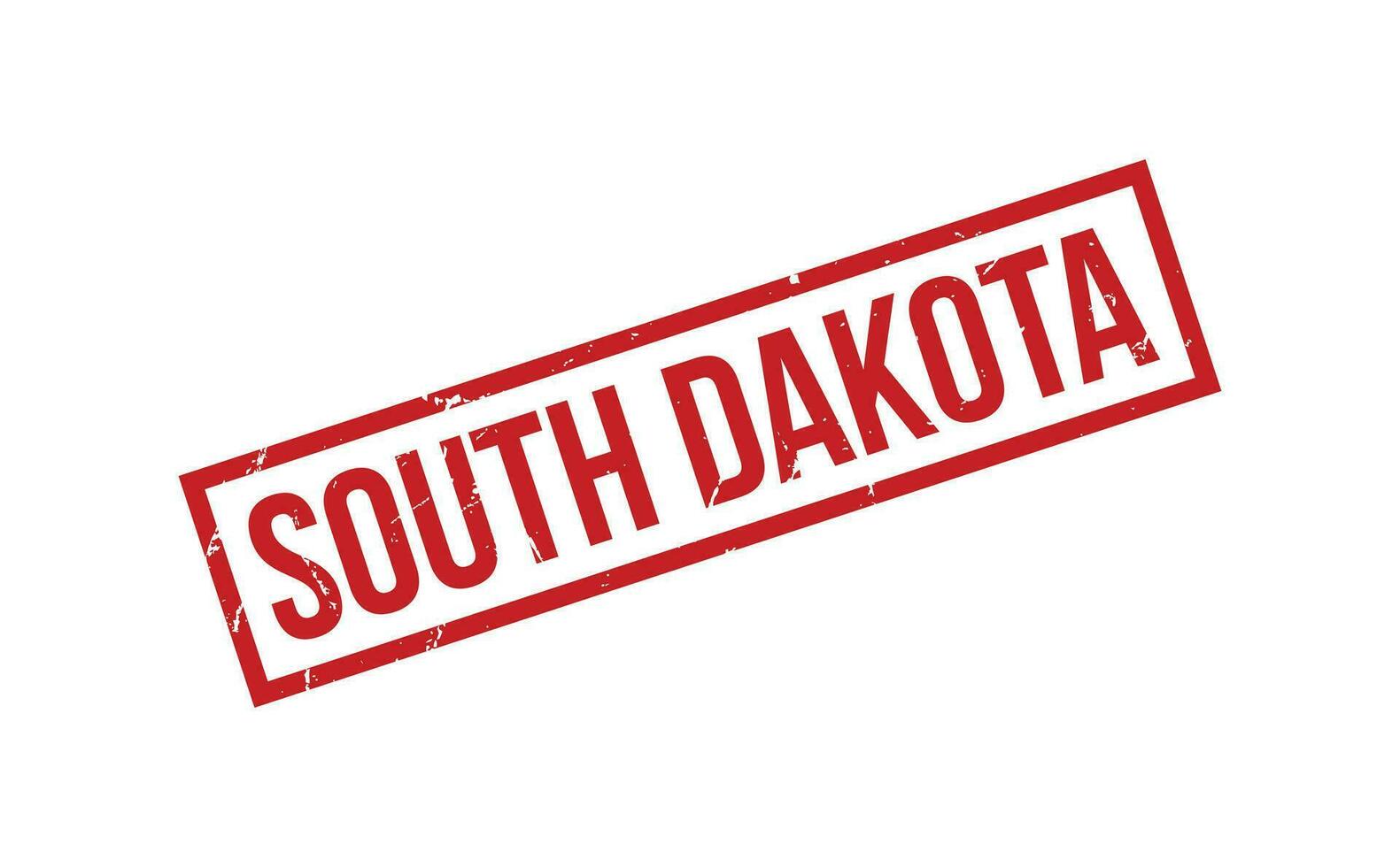 Süd Dakota Gummi Briefmarke Siegel Vektor