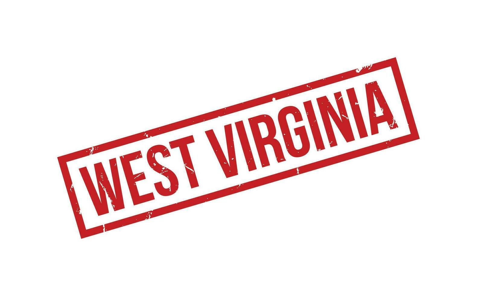 Westen Virginia Gummi Briefmarke Siegel Vektor