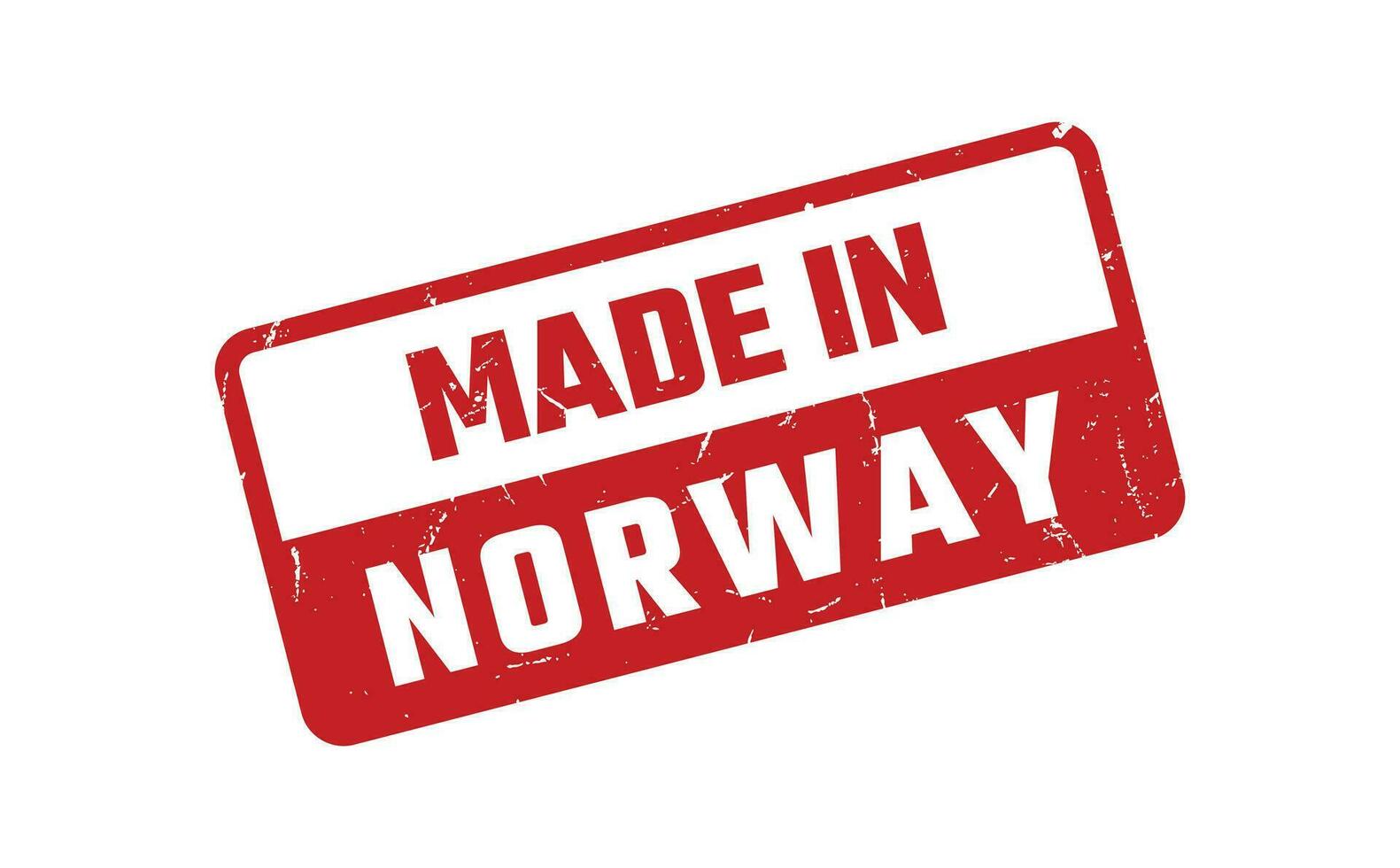 gemacht im Norwegen Gummi Briefmarke vektor