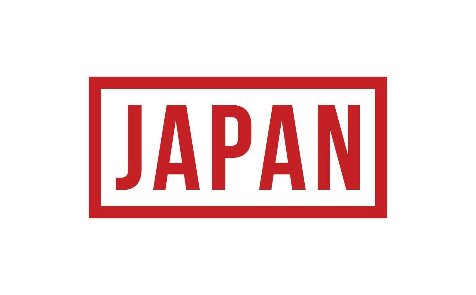 Japan Gummi Briefmarke Siegel Vektor