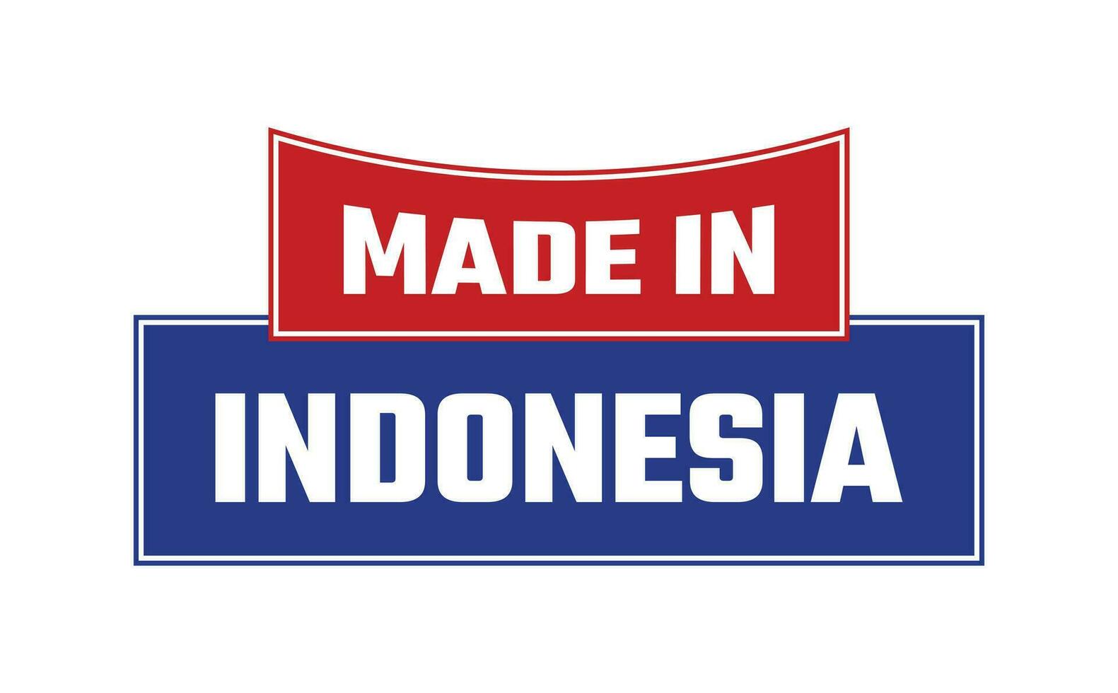 gemacht im Indonesien Siegel Vektor