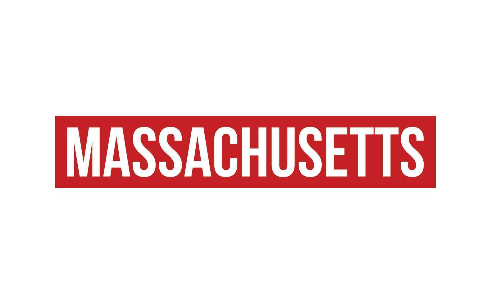 Massachusetts Gummi Briefmarke Siegel Vektor