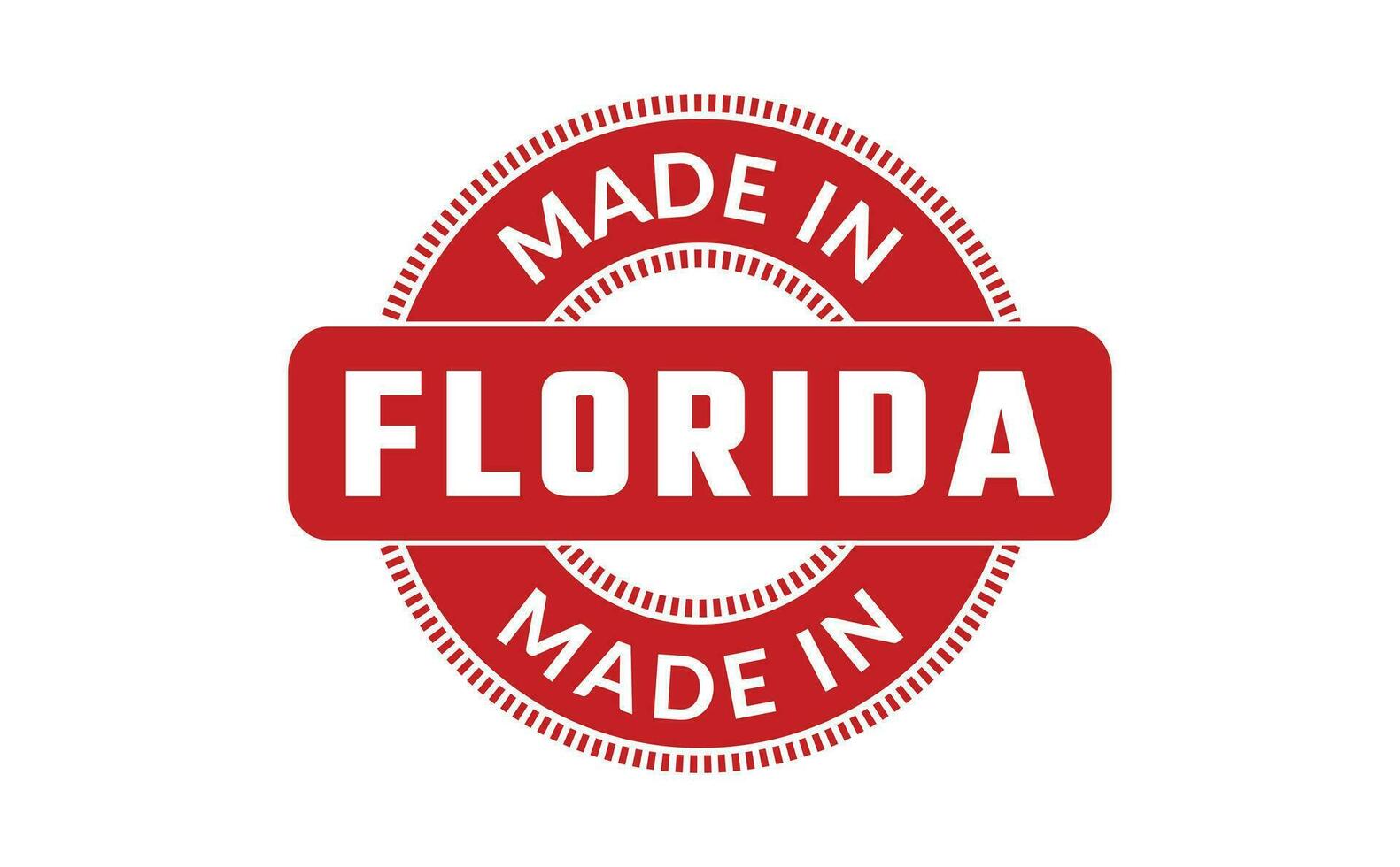 gemacht im Florida Gummi Briefmarke vektor