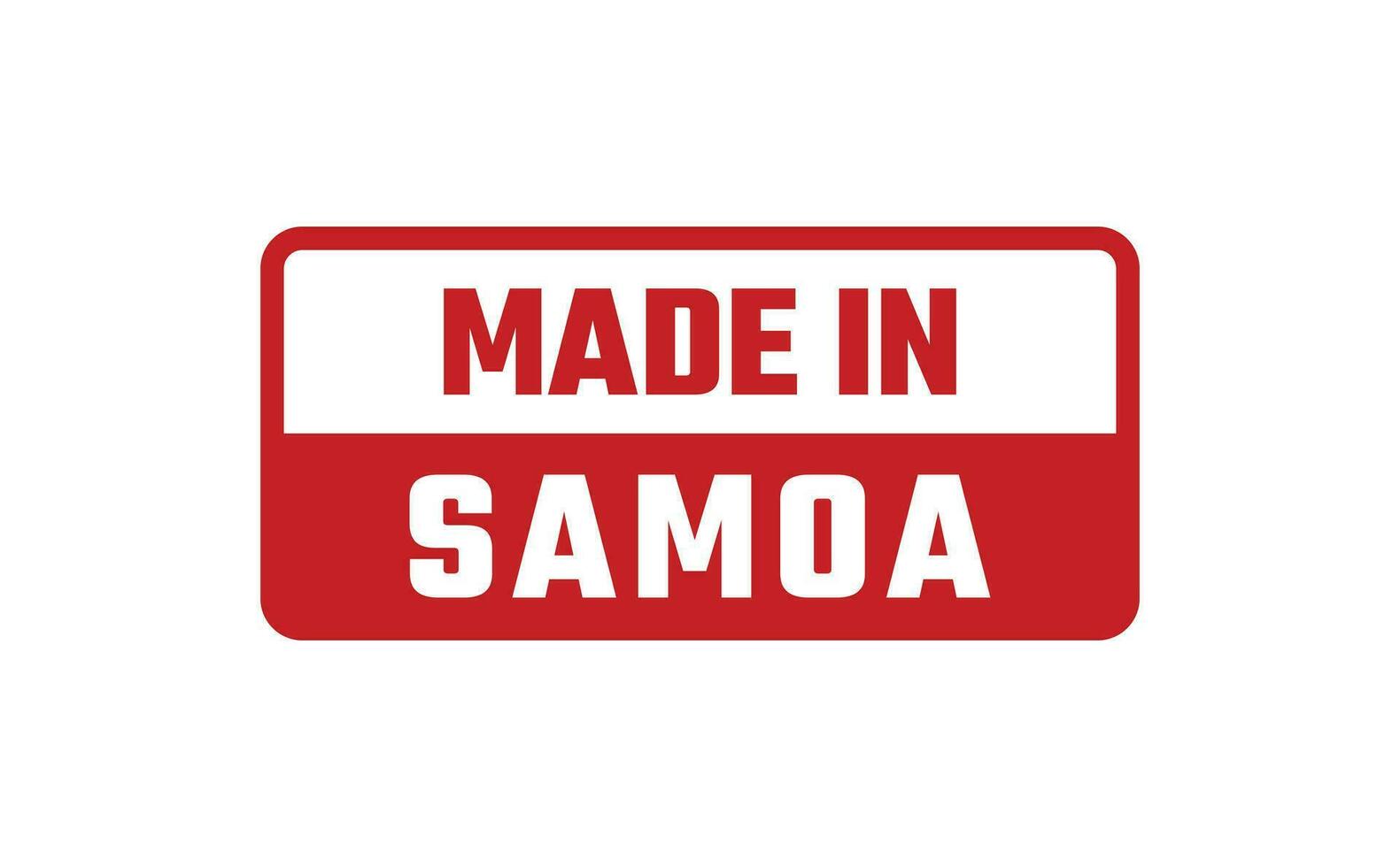 gemacht im Samoa Gummi Briefmarke vektor