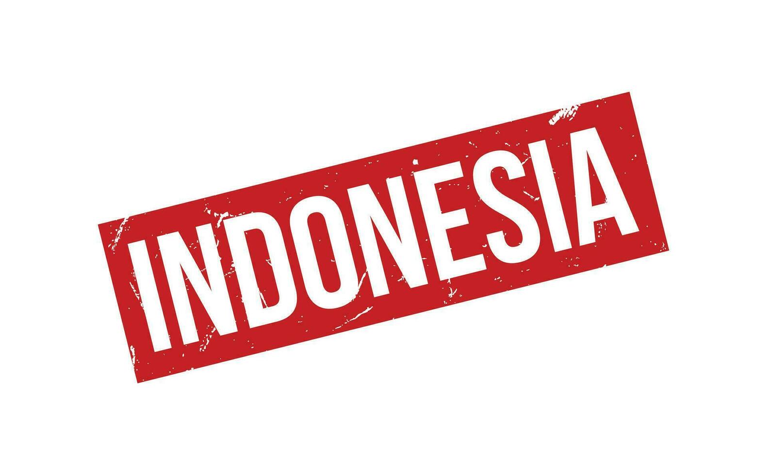 Indonesien Gummi Briefmarke Siegel Vektor